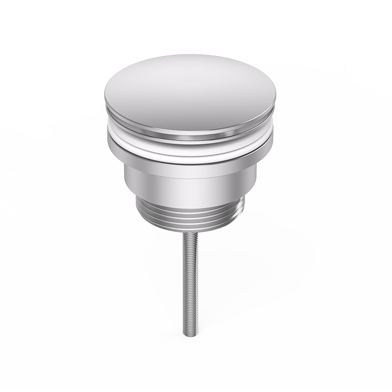 European style all metal large cap for washbasin, free hand installation with screw spring type water removal