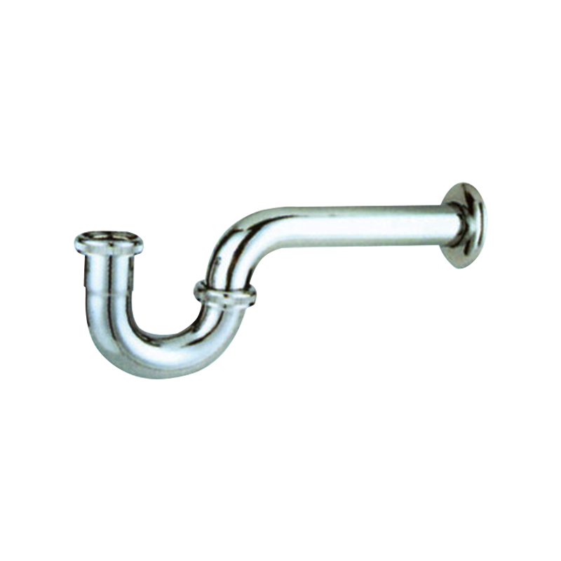 Washbasin deodorization accessories American style all metal chrome plated wall drainage pipe drainage kit